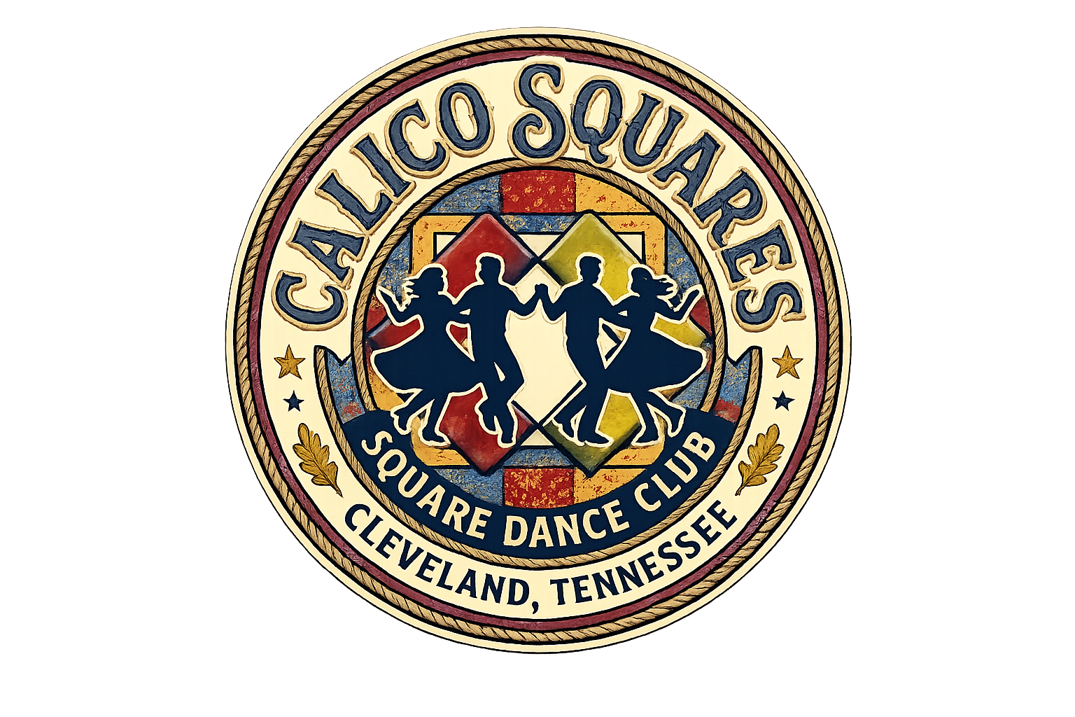 Calico Squares - Cleveland, Tennessee Logo